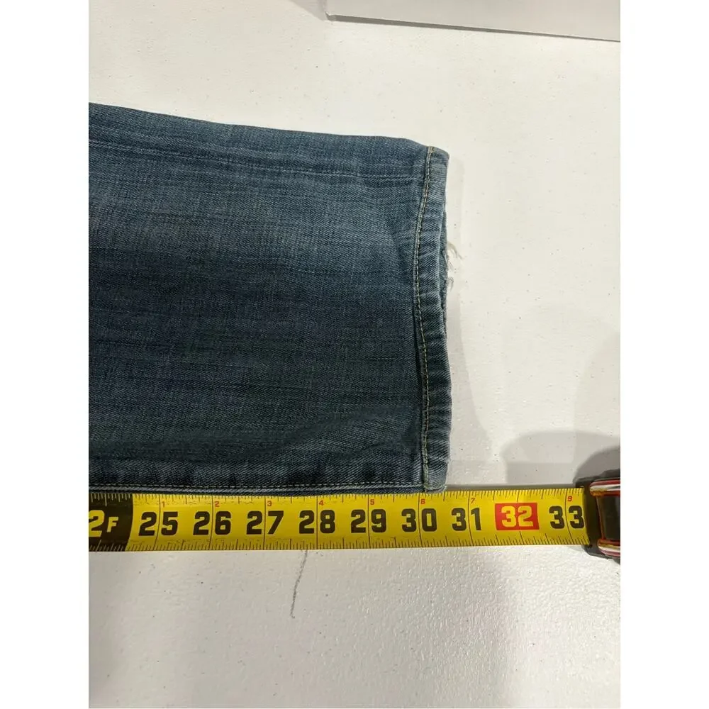 Lucky Brand 221 Original Straight Jeans 36X32 Distressed Classic Slouchy